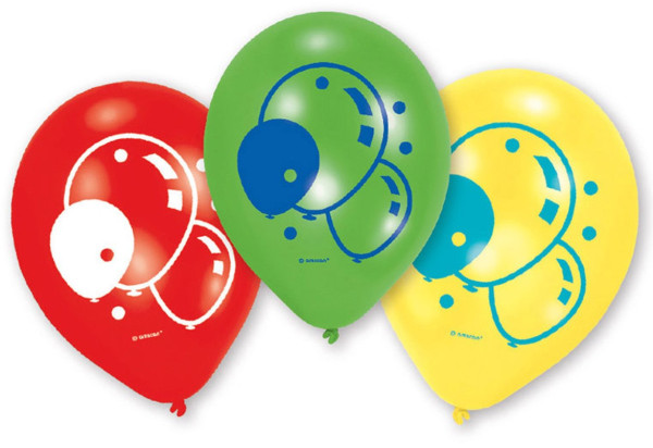 6 Balloon Carnival Luftballons 23cm
