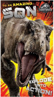 Jurassic World søn fødselsdagskort