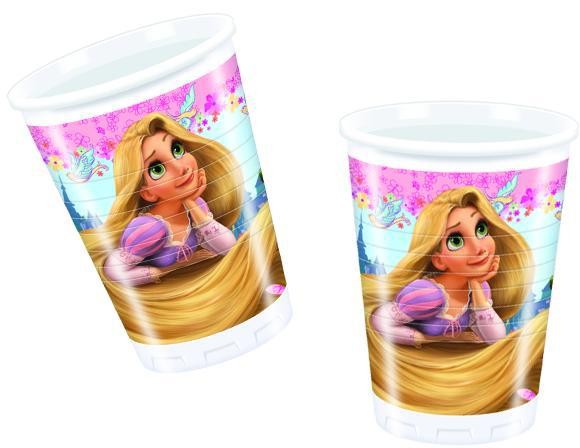 Vasos de plástico Rapunzel Adventure paquete de 10