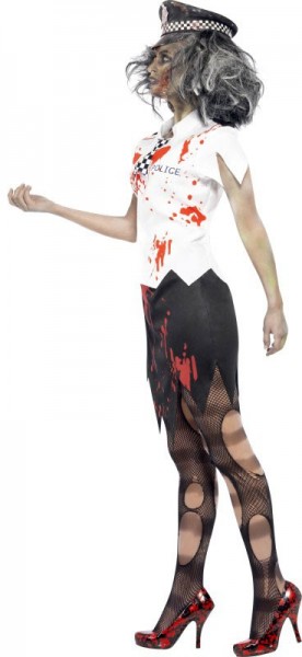 Politie vrouw zombie kostuum 2