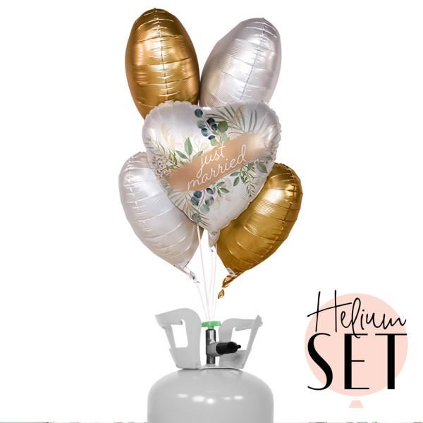 Wedding Natural Frame Ballonbouquet-Set mit Heliumbehälter