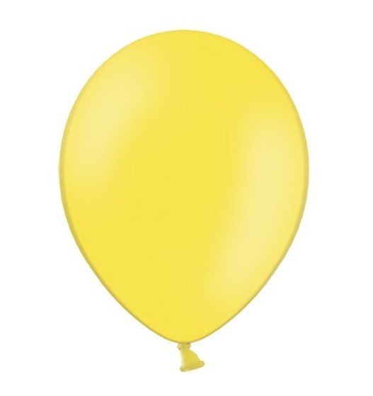 100 globos Faro amarillo pastel 27cm