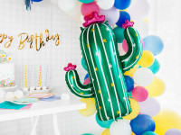 Preview: Foil balloon Happy Cactus 82cm