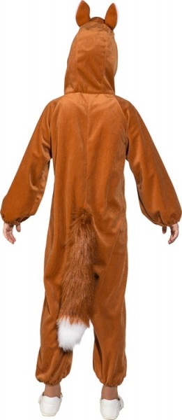 Mono de zorro marrón con capucha 3