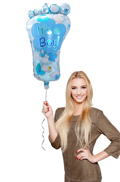 Folienballon Its a Boy Babyfuß 46cm x 70cm 2