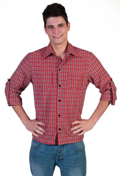 Red Checkered Kenneth Shirt