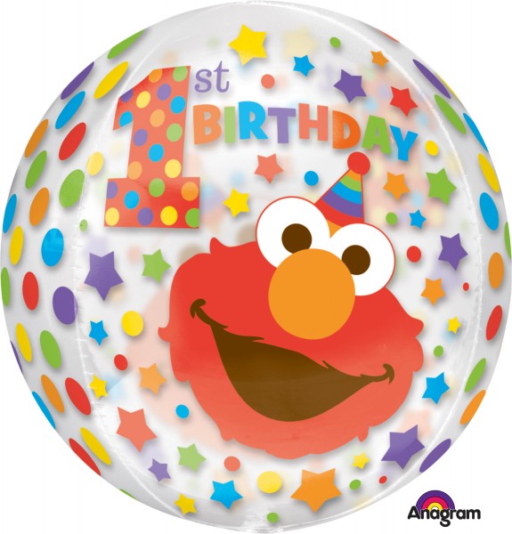 Orbz Ballon Elmos erster Geburtstag