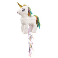 Vorschau: Süße Fohlen Einhorn Zieh-Piñata 43x16x39cm