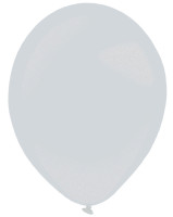 50 balonów lateksowych metalik srebrny 27,5 cm
