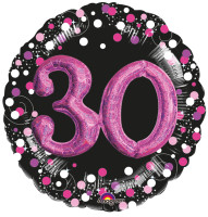 Pink 30th Birthday foil balloon 91cm
