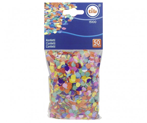 Klasyczne kolorowe konfetti papierowe 100g 2