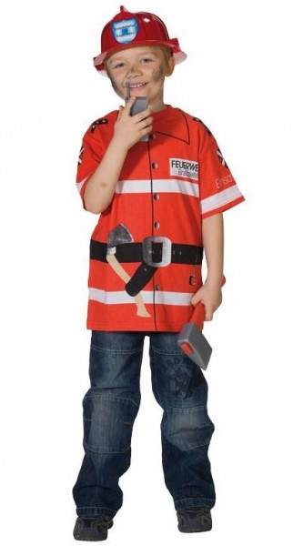 Chemise de pompier pour enfants