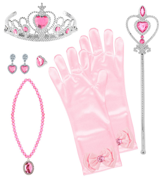 Prinzessinnen Set 6-teilig in rosa