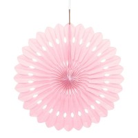 Preview: Decorative fan flower pink 40cm