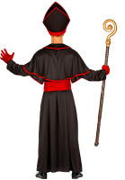 Anteprima: Costume da vescovo nero e rosso da uomo