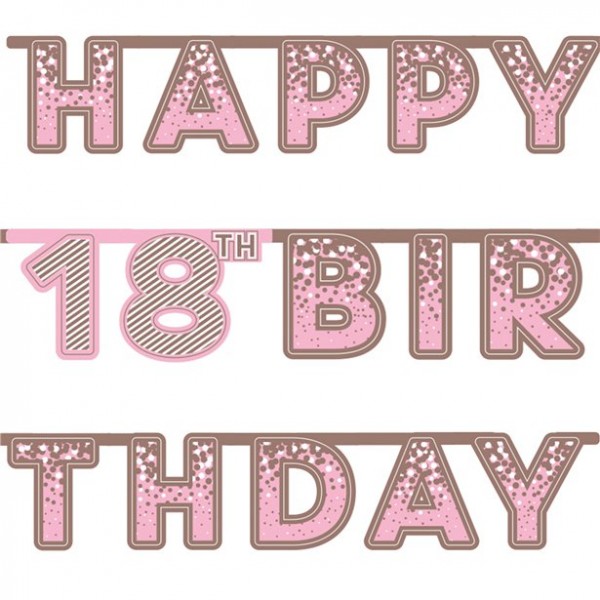 Pink 18th Birthday Garland 2nd