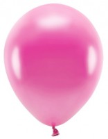 10 Eco metallic Ballons pink 26cm