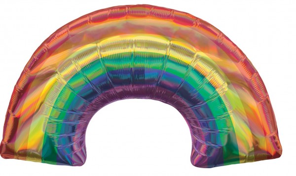 Rainbow Foil Balloon Metallic 86cm x 48cm