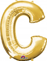 Buchstaben Folienballon C gold 81cm