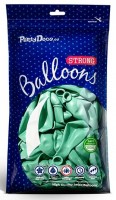 Vorschau: 100 Partystar metallic Ballons mint 27cm