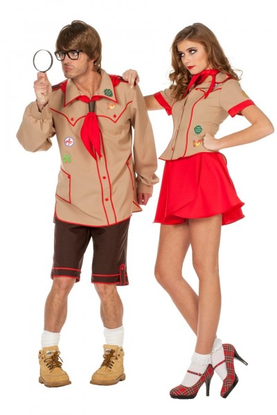 Leader of the boy scout men's costume 3