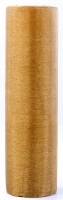 Voorvertoning: Glitter organza Daphne goud 9m x 16cm