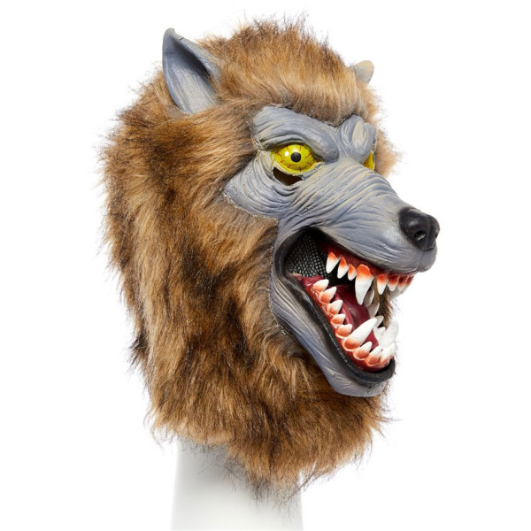 Werwolf Vollkopf-Maske für Erwachsene