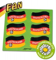 6 Deutschland Fußball Hautsticker