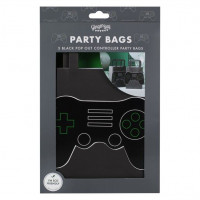 5 gaming paper gift bags 19cm