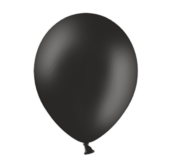 100 globos Susi negro 12cm