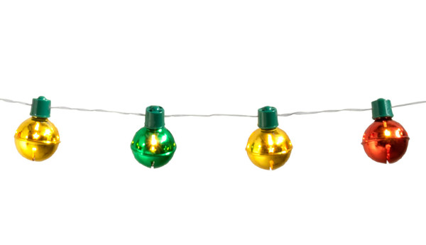 Campana de Navidad LED cadena luminosa 140cm