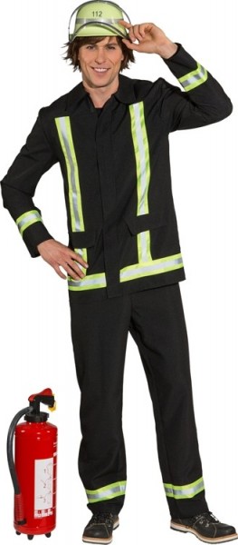 Brandmand uniform mænds kostume