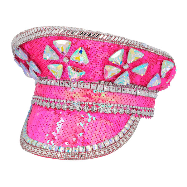 Pink Sparkle Glamour Mütze 3