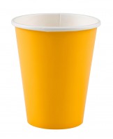 8 Party Buffet Paper Cups Sun Yellow 266ml