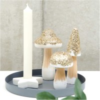 Aperçu: Figurine de décoration champignon d'hiver 6 x 9cm
