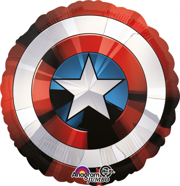 Folienballon Avengers Captain America Schild