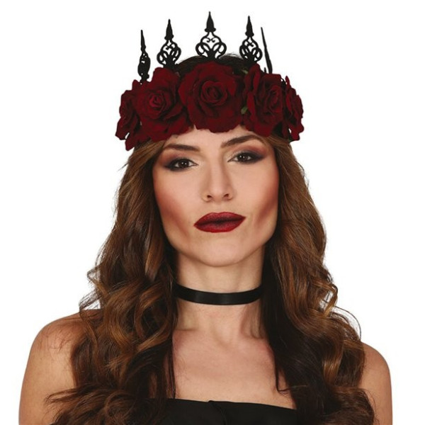 Gothic crown with roses
