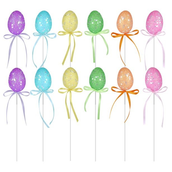 12 huevos de Pascua de decoración 21cm