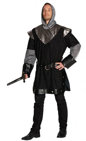 Schwarzes Ritter Kostüm Für Herren