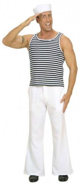 Sailor striped shirt without sleeves 4