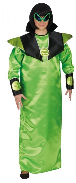 Freaky green alien child costume