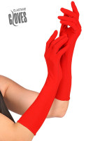 Elegant red gloves 37cm