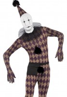 Vorschau: Gruseliges Karo Harlekin Kostüm
