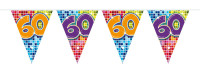 Groovy 60th fødselsdag vimpelkæde 3m