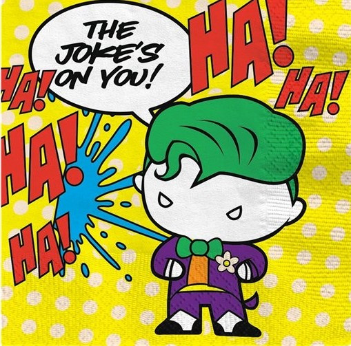 16 serwetek z komiksem Batman & Joker 33 cm