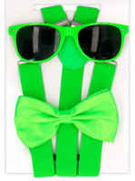 Party set 3 pieces neon green