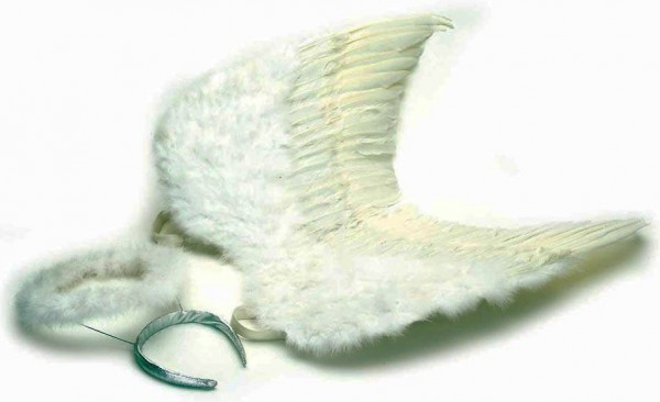 Conjunto de disfraz de ángel blanco