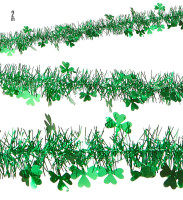 Preview: Tinsel Clover Garland 2m
