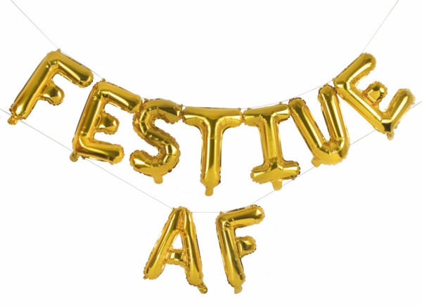 Festive AF Folienballongirlande