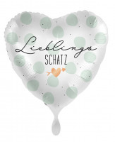 Vorschau: Lieblingsschatz Herz Folienballon 43cm